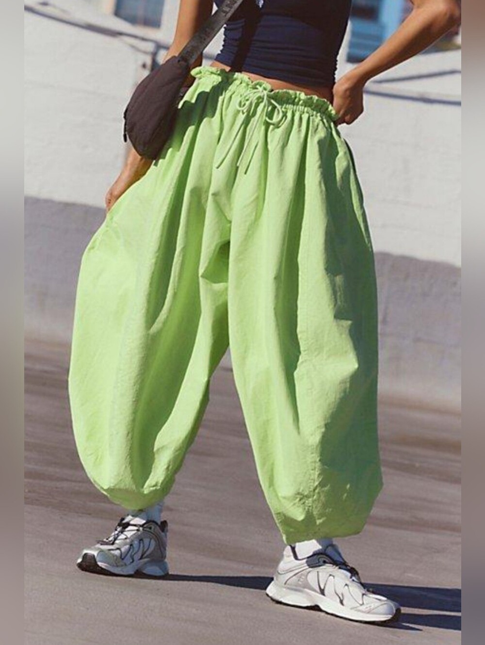 Free People Movement Baloon Cotton Nylon Blend Pants